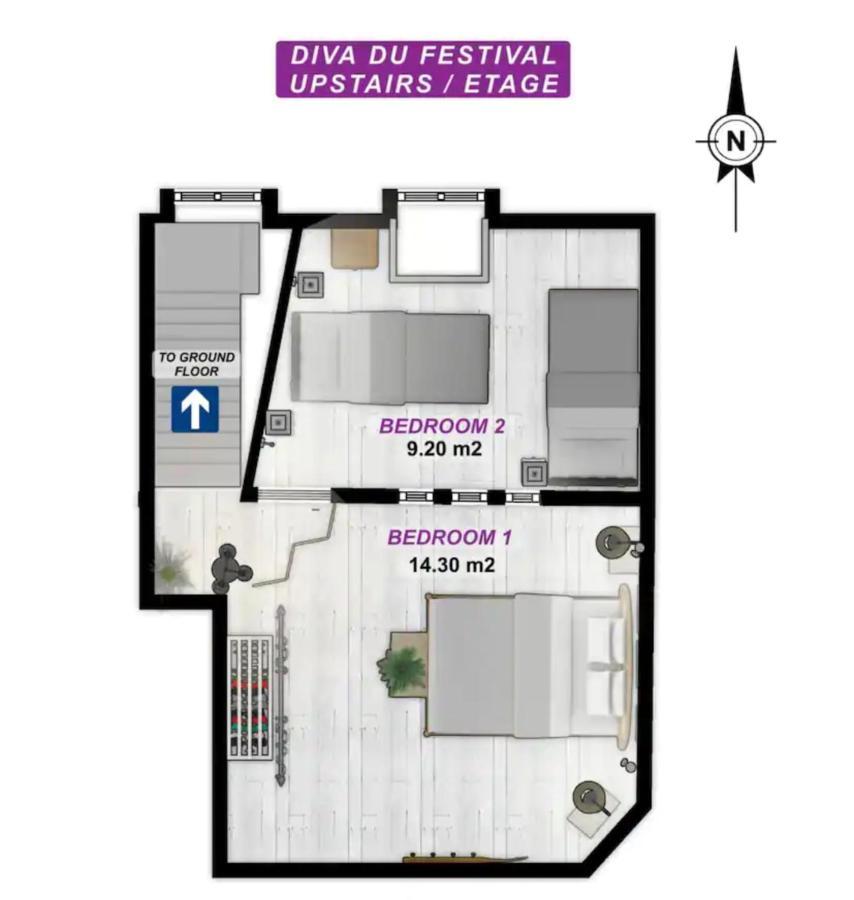 La Diva Du Festival - 10 Mn A Pied Palais & Plages - Cosy & Calme - Clim - Wifi Кан Екстериор снимка